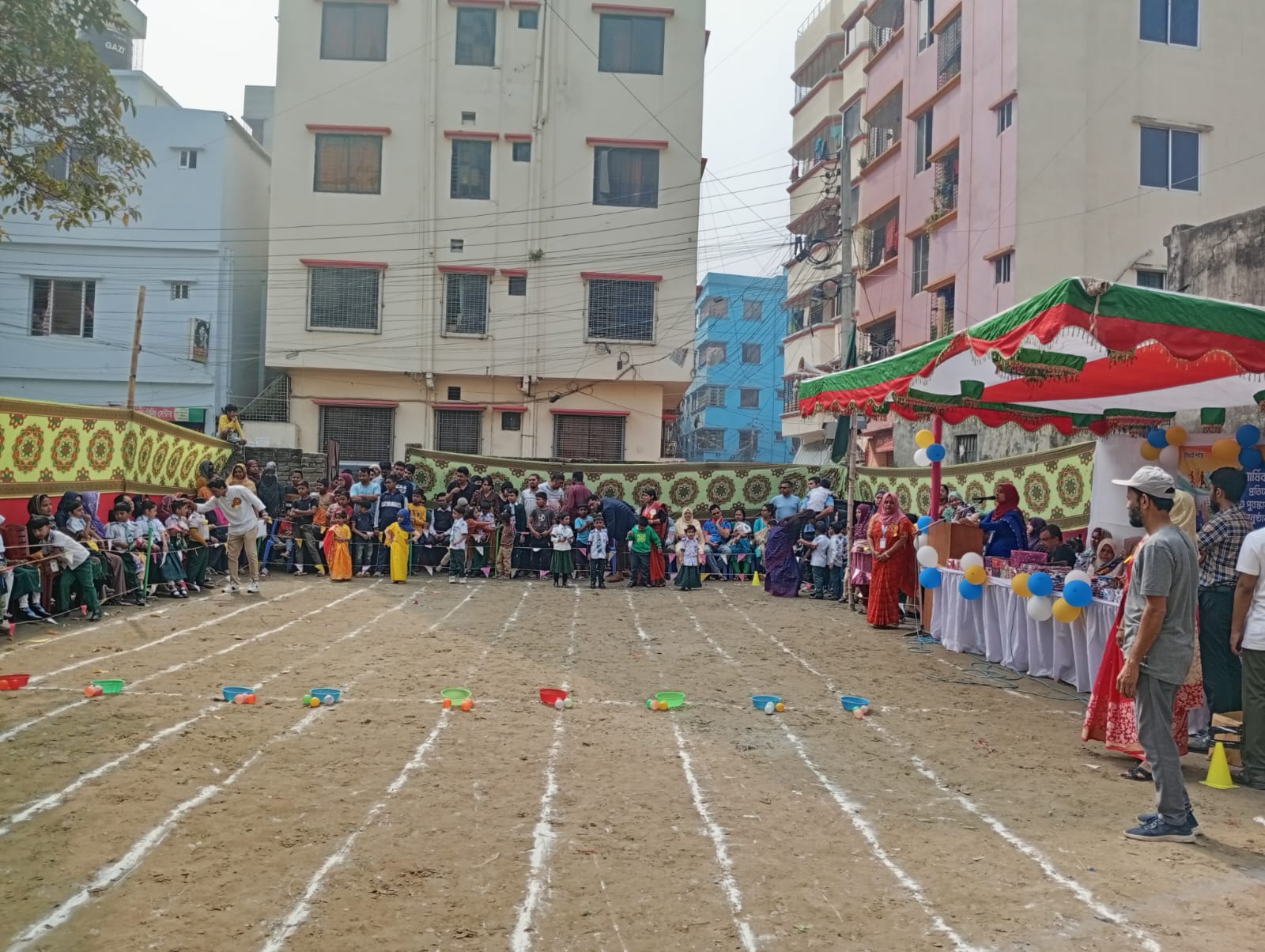 Track events at Sports Day